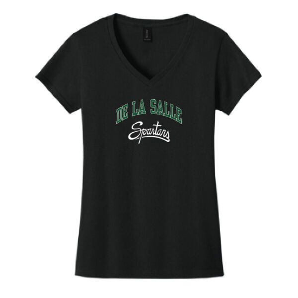 Ladies Vneck-BK Spartans Logo Thumbnail